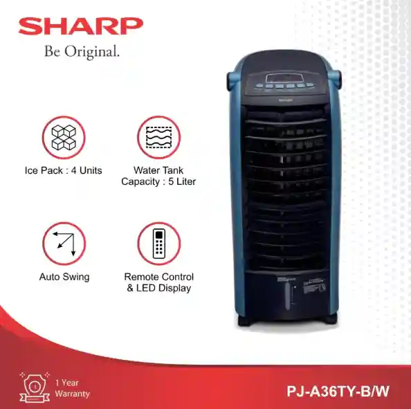 Sharp Air Cooler PJ-A36TY-B/W